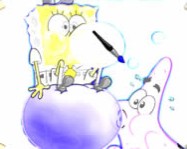 Spongebob and Patrick coloring game online